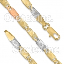 GLBR 001 Gold Layered Tri-color Bracelet